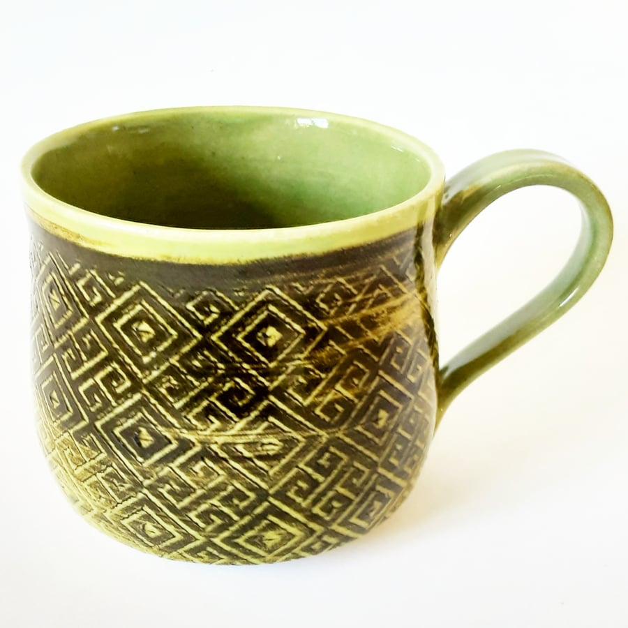 Green Ceramic Mug 
