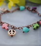 Howlite charm bracelet-boho, beach & surfer style - Image 3
