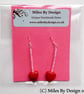 Sterling Silver Heart Drop Earrings  - Image 3
