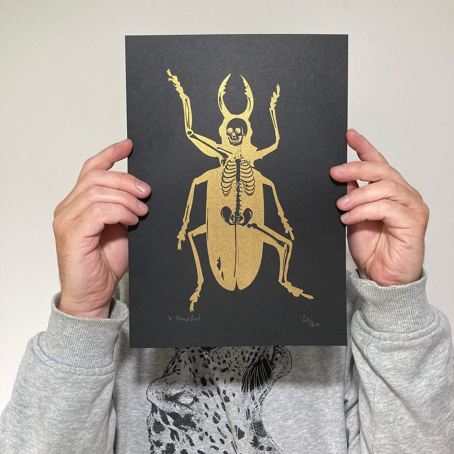 Metamorphosis Gold Screen Print