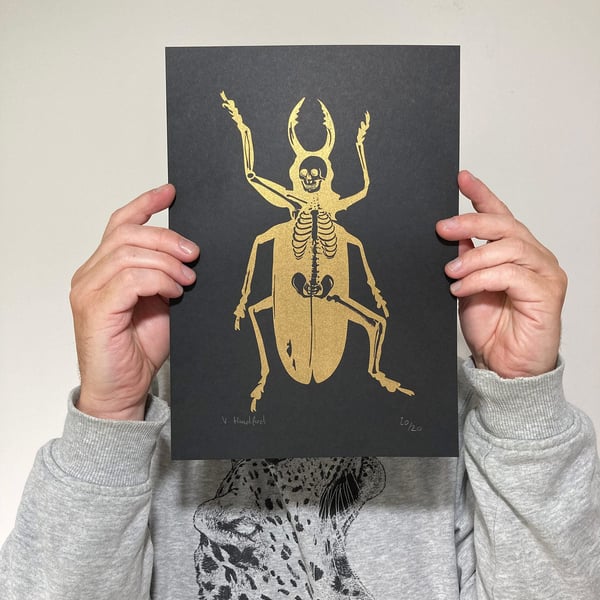 Metamorphosis Gold Screen Print