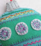 Bauble Retro Christmas Decoration hand embroidered felt  - Image 6