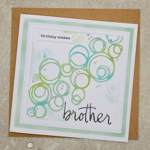 Brother Birthday Card - cards, abstract, coastal