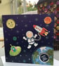 Spaceman adventure birthday card. - Image 1