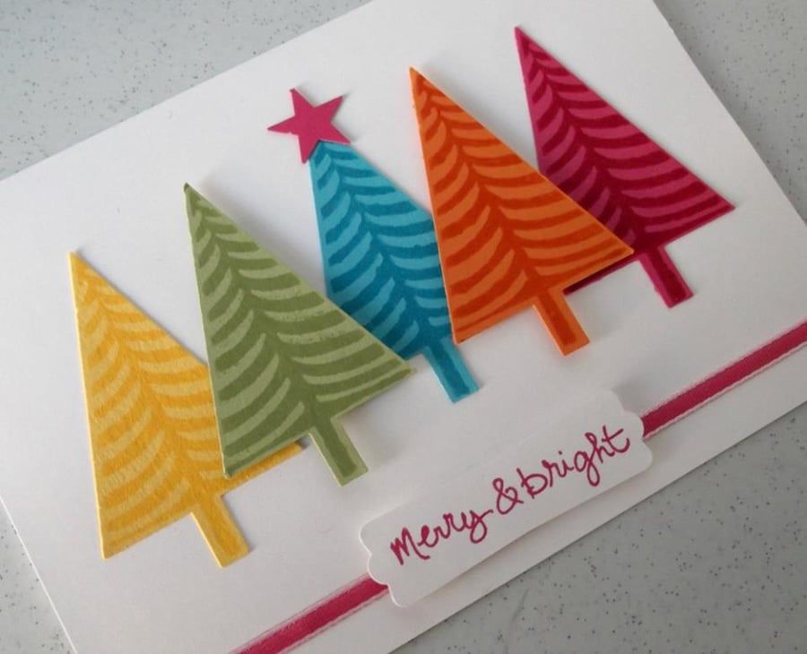 Bright and colourful Christmas card