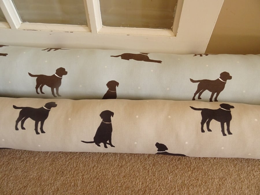 Washable Labrador Draught Excluders .  15 inch circumference  