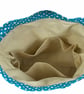 Extra Large drawstring knitting bag with sheep print, multi pockets project bag  - Image 3