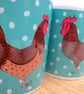 Chicken and Cockerel mug - Image 4