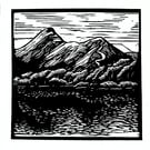 Catbells lino print lake district landscape 