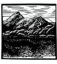 Catbells lino print lake district landscape 