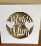  Mother’s Day or birthday card in white or brown kraft card with envelope. - Image 2