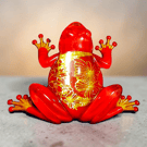 Golden Ember Frog Ornament
