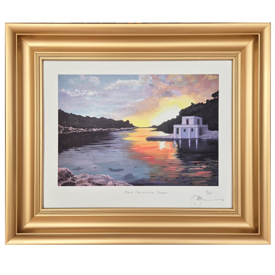 Cala Santandria sunset