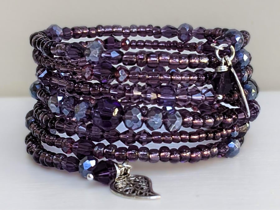 Purple cuff bracelet clearance