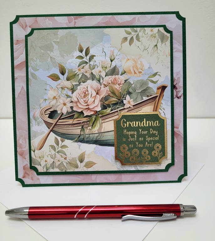 Grandma - Handmade Birthday Card 