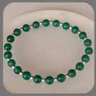 Green Onyx and Sterling Silver Stacker Bracelet