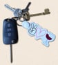 Wine Keyring - Peace Love Wine Bag Charm - Image 2