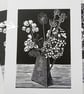 Perfectly Imperfect Linocut Print Hydrangea and Honesty Seedheads - Image 3