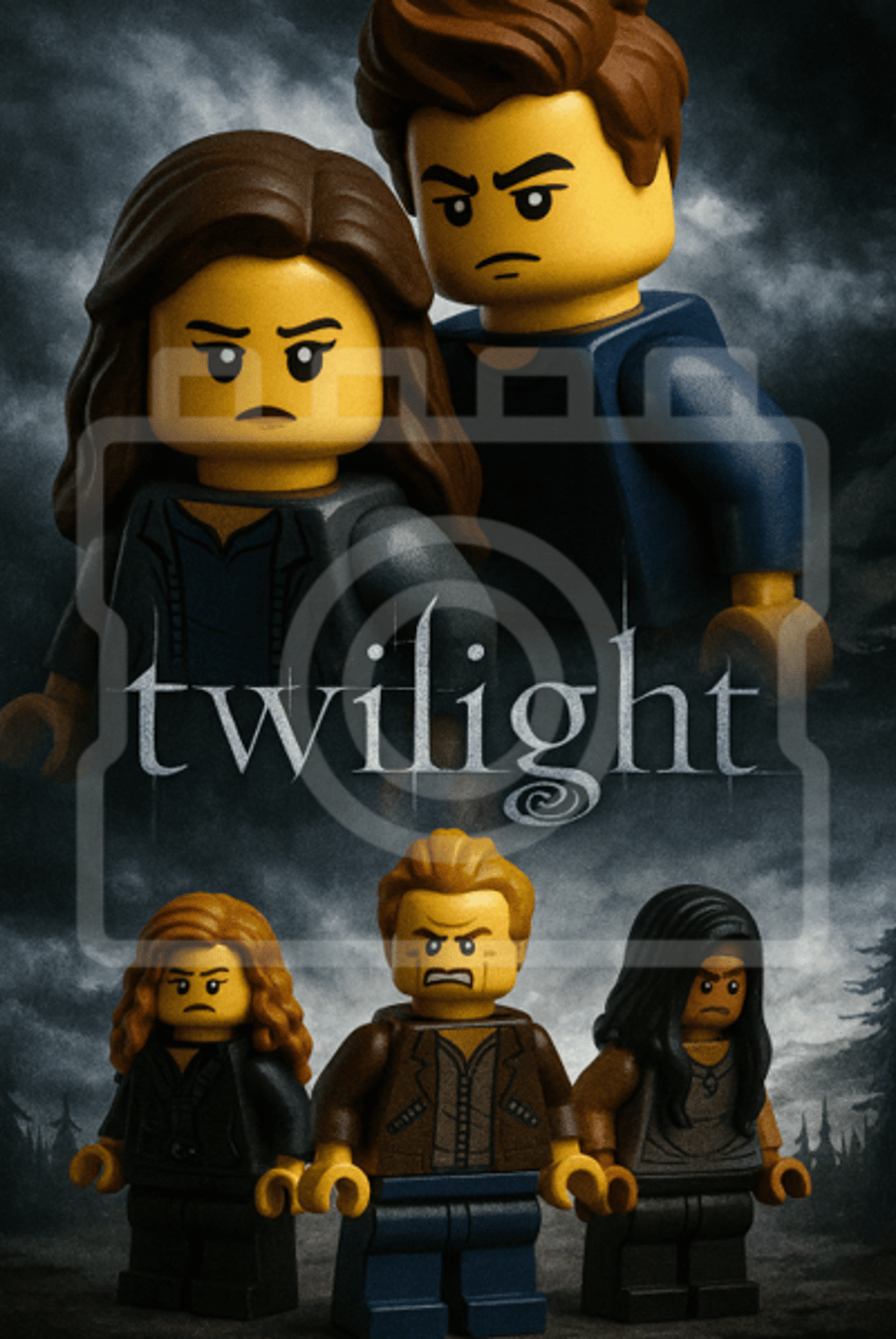Twilight LEGO-Inspired A4 Art Print - Movie Poster Style Wall Art - Vampire Film
