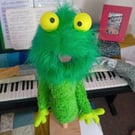 Green monster puppet 