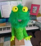 Green monster puppet 