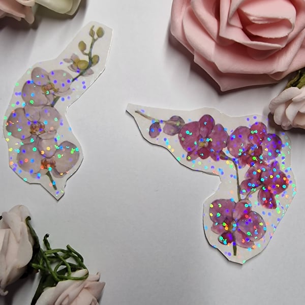 Mini Holographic vinyl stickers 