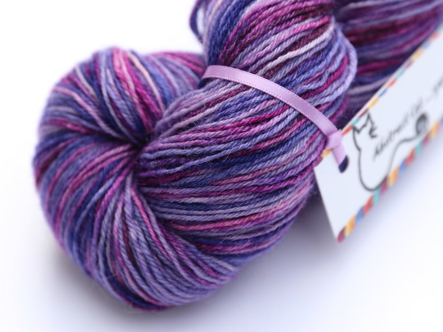 SALE: Orchid - Superwash Bluefaced Leicester 4 ply yarn