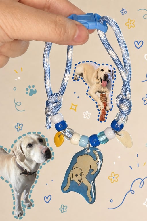 Payday Please Dog – Handmade Original Pet Illusration Pet Collar