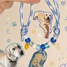 Payday Please Dog – Handmade Original Pet Illusration Pet Collar