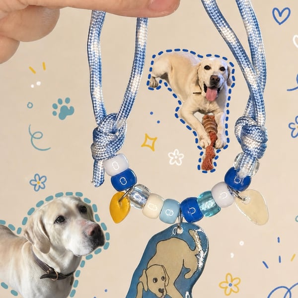 Payday Please Dog – Handmade Original Pet Illusration Pet Collar