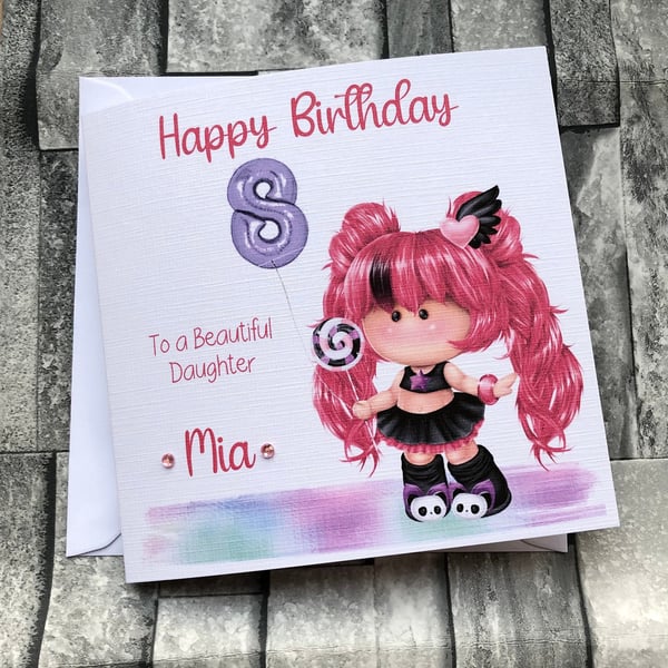 Birthday personalised Card for Granddaughter, Daughter, Sister, Niece, Friend et