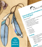 Stained Glass Pattern for a Pair of Feathers, Beginner PDF Digital File - Image 1