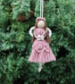 Macrame Christmas Fairy, Angel tree decoration - Image 4
