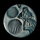 Ceramic Keepsake Wall Hanging: Blue Alice