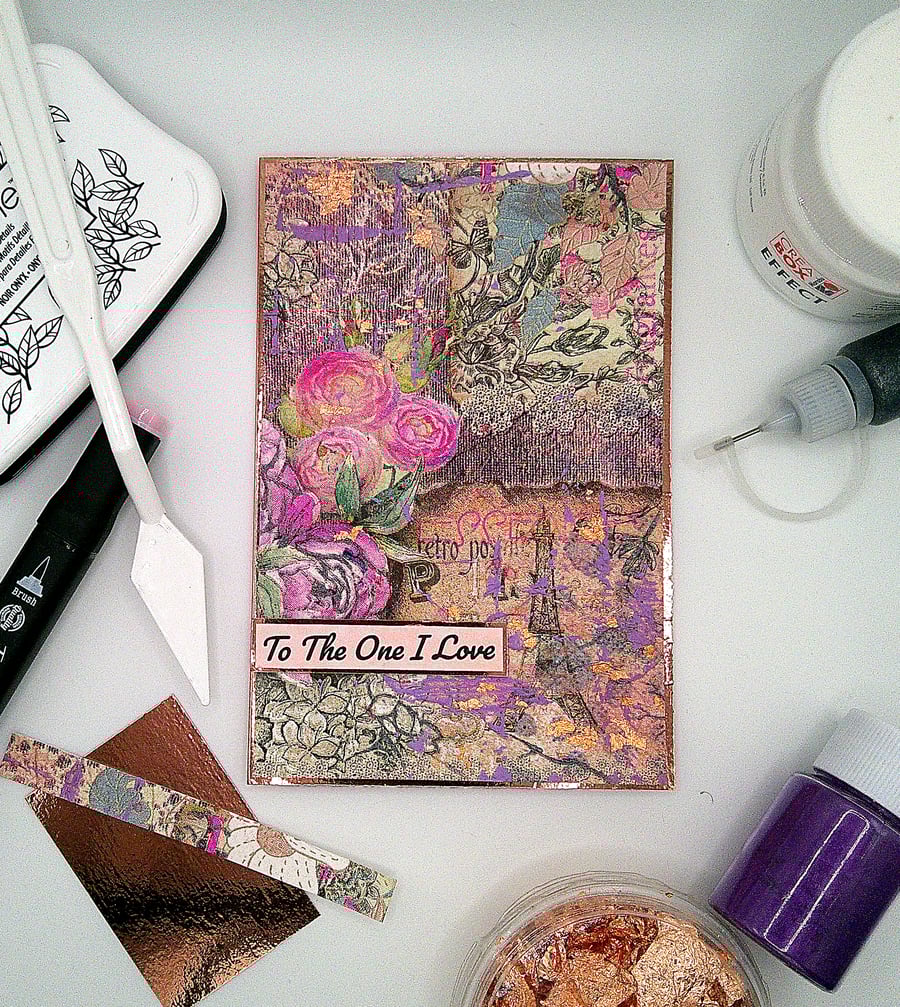 To The One I Love - Valentine’s, Anniversary, or any Occasion Handmade Card