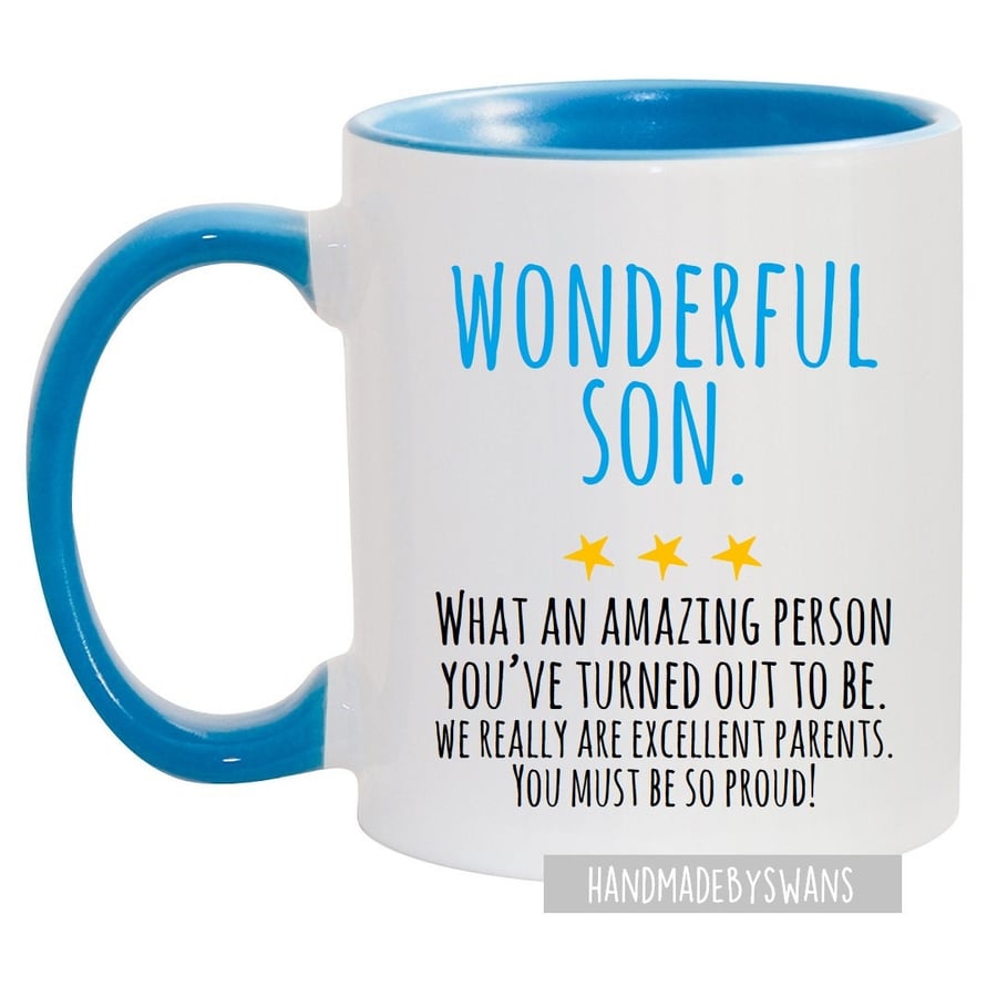 Funny mug for son, joke mug for son birthday, Son birthday gift, gift for son, 
