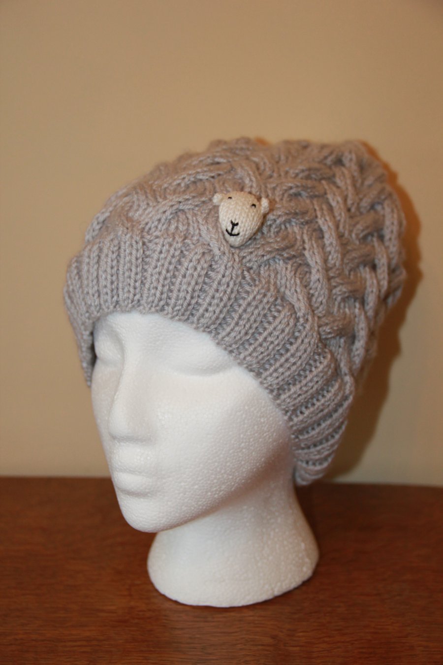 Hand Knitted Sheep Beanie