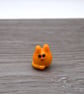 small orange glass cat keepsake figure