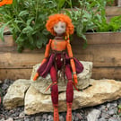 Unique Art Doll - Beaded and beautiful
