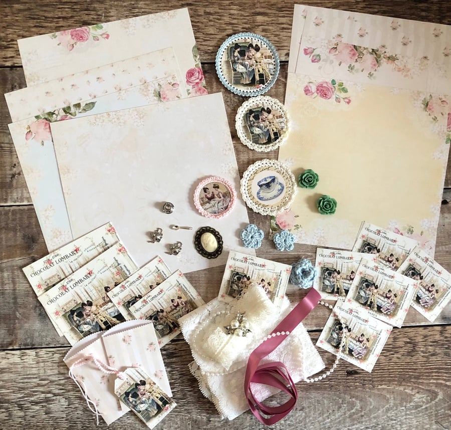 Victorian ladies afternoon tea inspiration kit