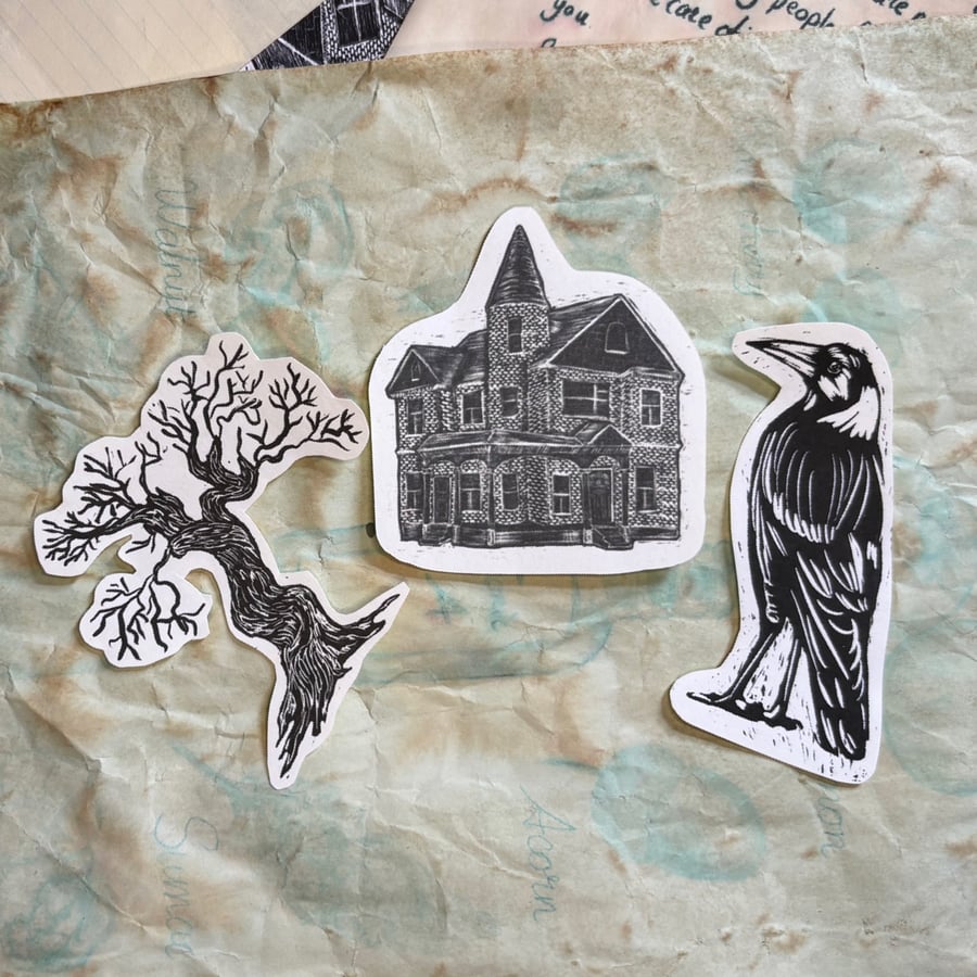 Mellifera Dynasty paper sticker pack - gothic
