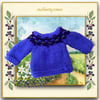 Reserved for Susan - Purple Jumper with a Patterned Yoke