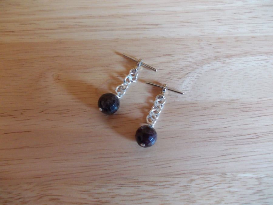 Garnet cufflinks