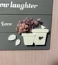 Handmade Wooden Garden Quote Plaque – Flower Pots, Bird & Floral Wall  - Image 6