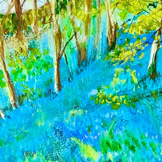 Bluebell Woods,  original landscape painting