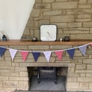 Tea Party Bunting - red, white and blue