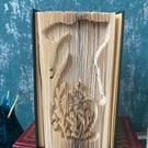 Floral Rabbit Folded Book Art - Easter