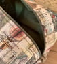 Jules Verne Hot Air Balloon Fabric Quilted Box Shape Wash Bag - Image 5