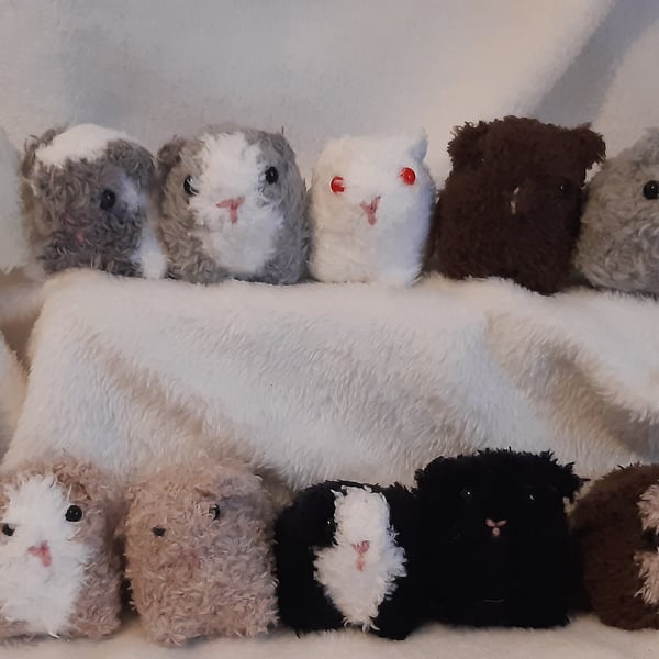 Cute Guinea Pig Pocket Soft Toy x 1