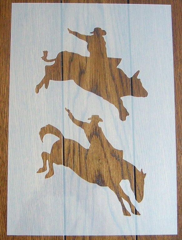 Rodeo Stencil Mask Reusable PP Sheet for Arts & Crafts